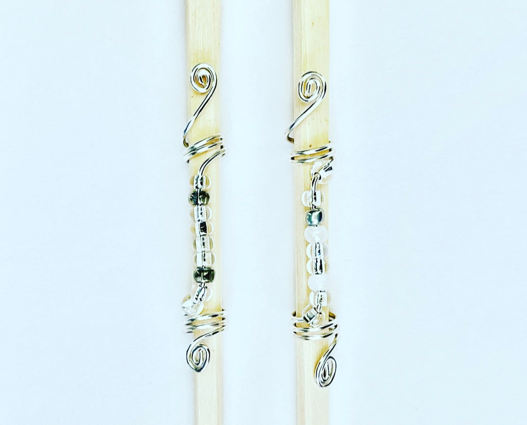 Clear & Silver Loc Jewelry Set