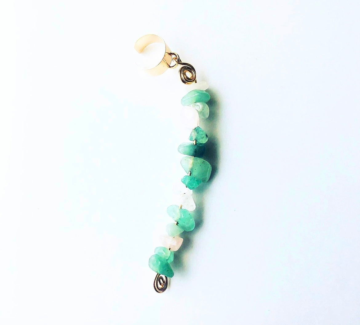 Green Aventurine Loc Cuff
