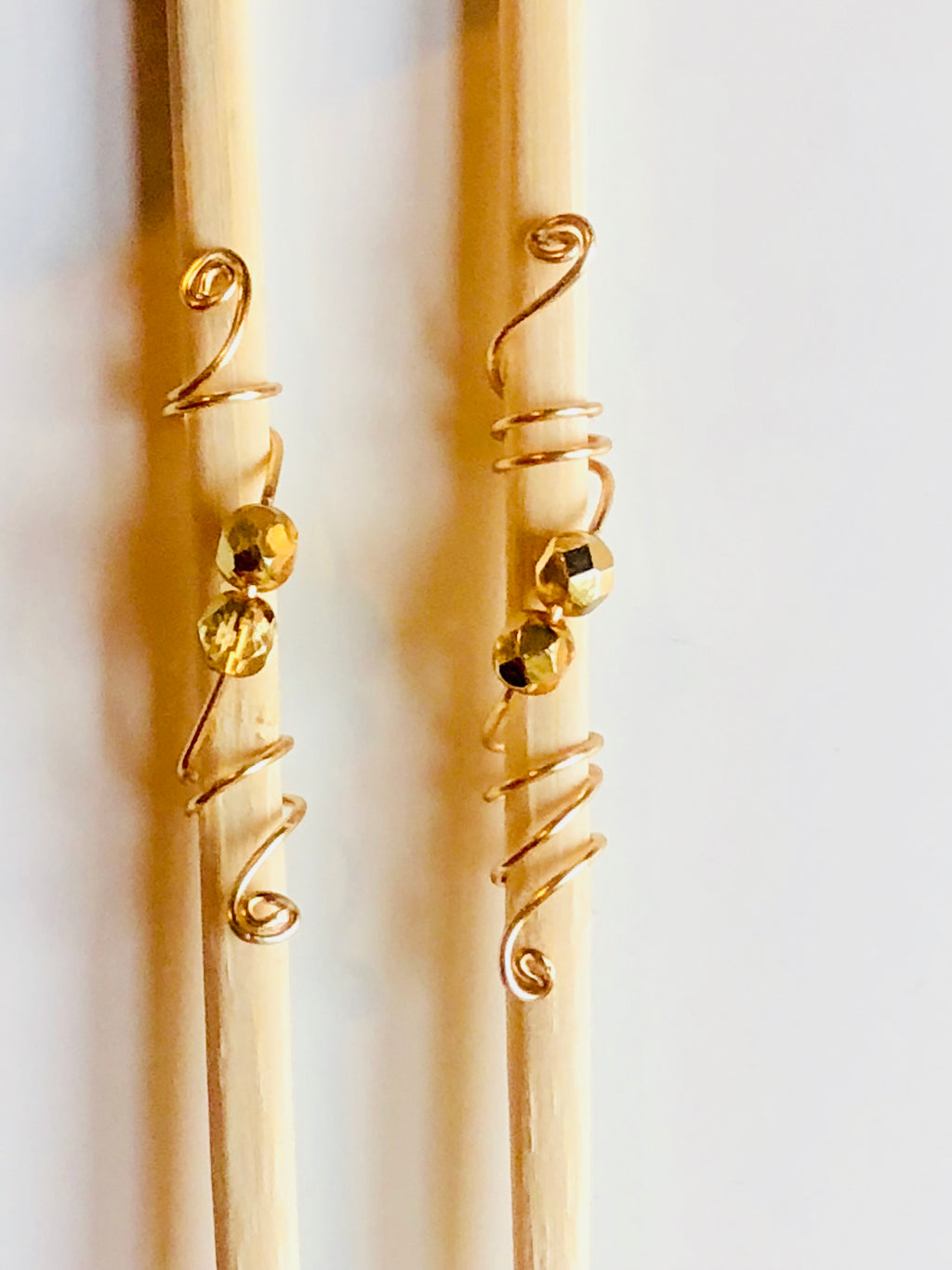 Metallic Gold Loc Jewelry Set
