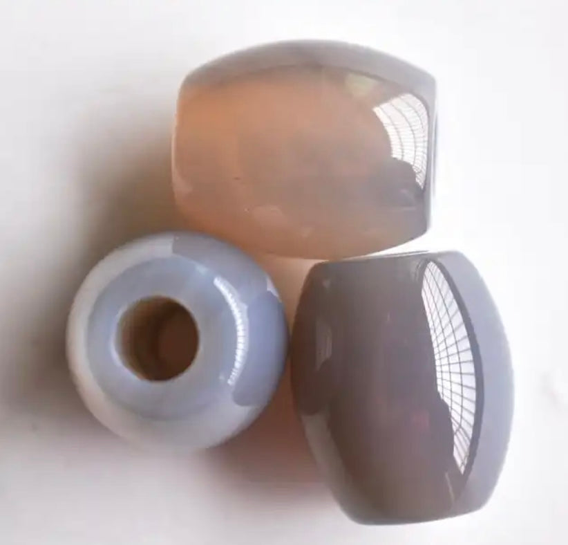 Large Gray Onyx Loc Bead