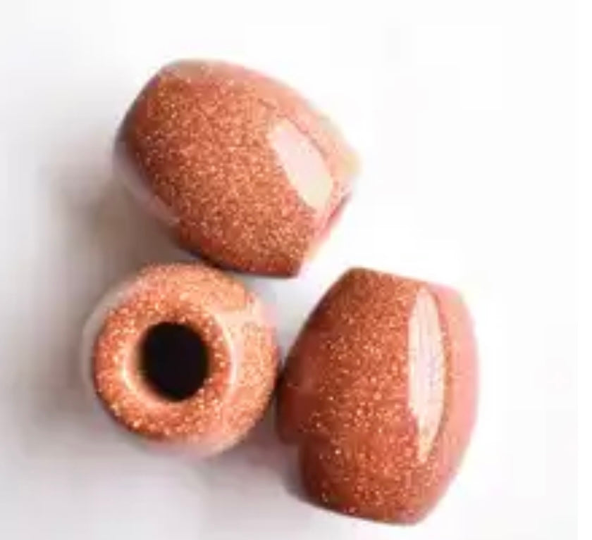 Large Gold Sandstones Loc Bead